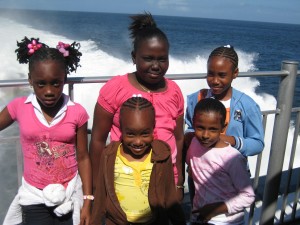 Tobago pics 1330 The children experience the Power of Love from GFLF