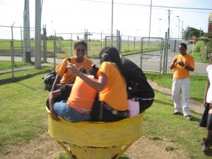 Tobago pics 1406 GFLF team has fun with the children