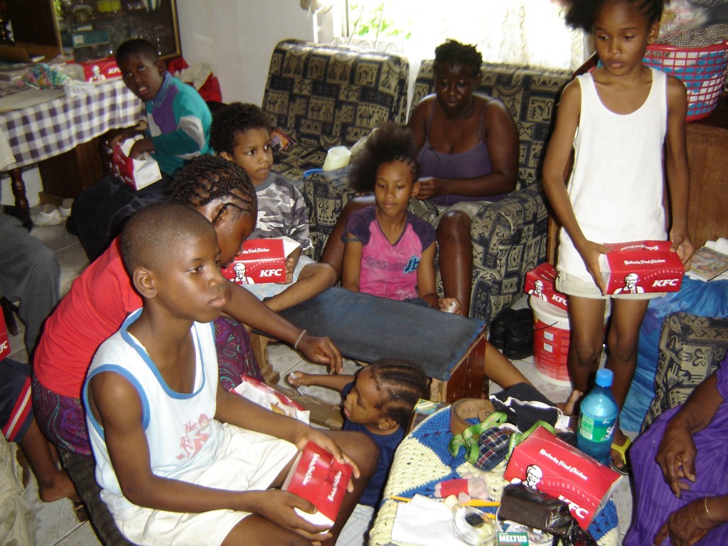 Children got KFC for lunch
