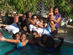 Children  enjoy  a Pool Party